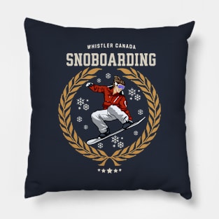 Snowboarding, Whistler Canada Pillow