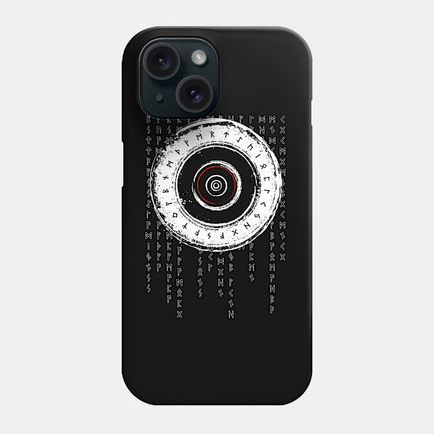 Norse mythology rune circle Phone Case by opooqodesign