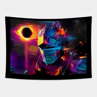 Neon Ashen One Tapestry