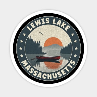 Lewis Lake Massachusetts Sunset Magnet