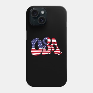 USA flag hype design Phone Case