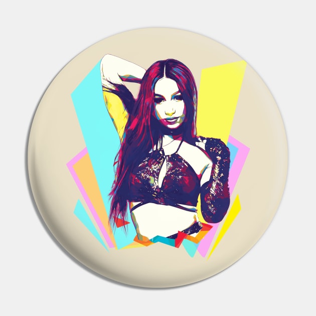 Wpap Pop Art Sasha Banks Pin by Piomio