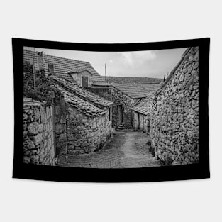 Loziscz Village in Brac, Croatia Tapestry