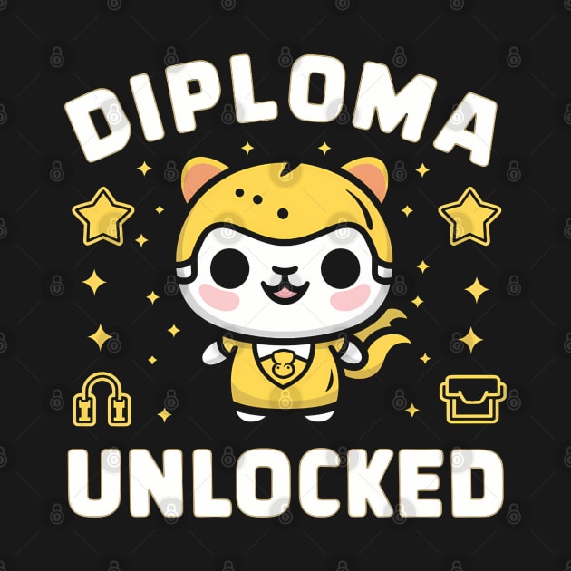 Graduation party diploma unlocked by NomiCrafts