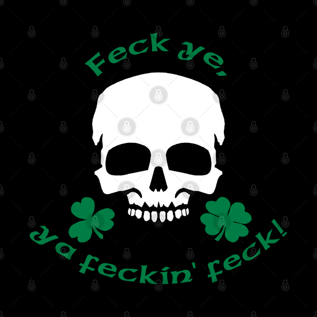 Black Feckin feck Women's T shirt by sudiptochy29