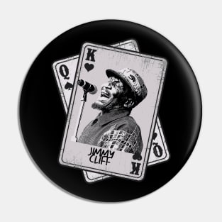 Retro Jimmy Cliff 80s Card STYLE Pin