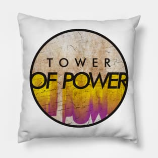 Tower of Power - VINTAGE YELLOW CIRCLE Pillow