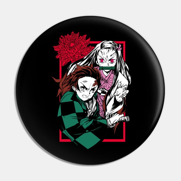 demon slayer Pin by Demonstore