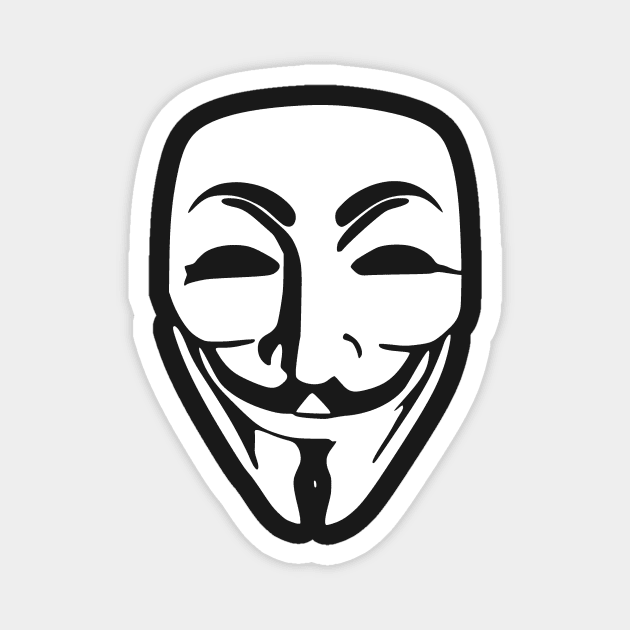 Anonymous (Guy Fawkes Mask) Magnet by truthtopower