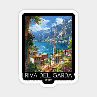 A Pop Art Travel Print of Riva del Garda - Italy Magnet