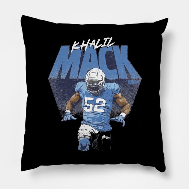 Khalil Mack Los Angeles C Stomp Pillow by ClarityMacaws