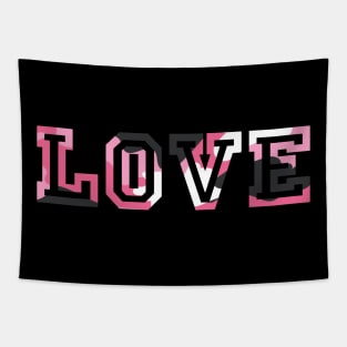 LOVE - Pink Camo Tapestry