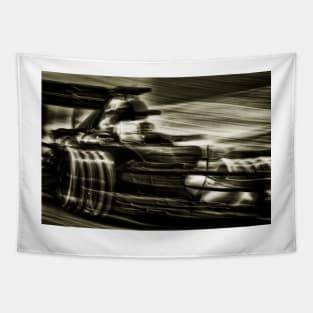 Formula 1 Speed black and white Tapestry