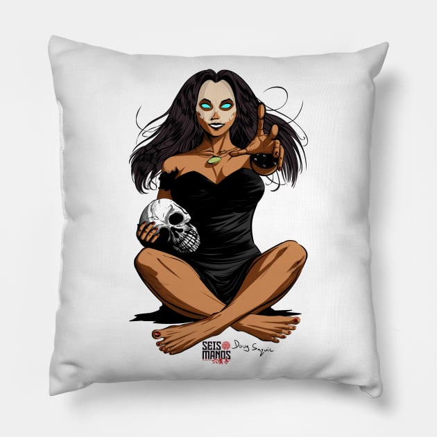 Seis Manos The Baddie Pillow by DougSQ