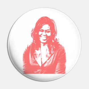 Michelle Obama Portrait Pin