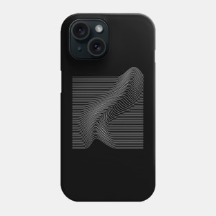 geometric lines waves design Phone Case