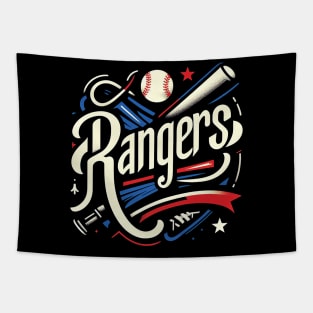 Rangers // Baseball fan design Tapestry