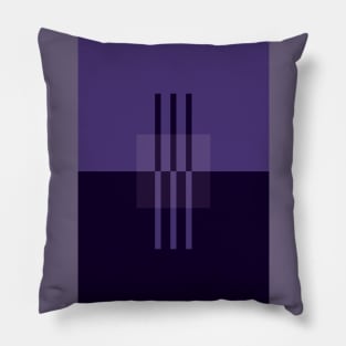 Violet Abstract Minimalist Art Print Pillow