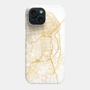 SAN FRANCISCO CALIFORNIA CITY STREET MAP ART Phone Case