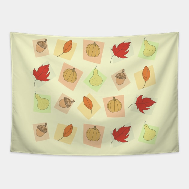 Fall Pattern Tapestry by Shemii