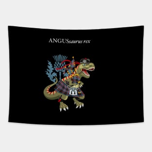 Clanosaurus Rex ANGUSsaurus rex Plaid ANGUS Family Tartan Tapestry