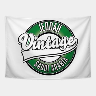 Jeddah saudi arabia vintage logo, Tapestry