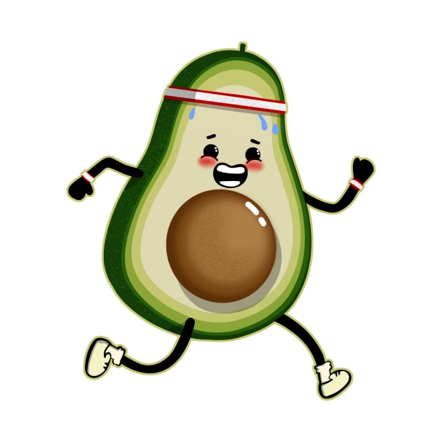 Avocado loves Cardio by SusanaDesigns