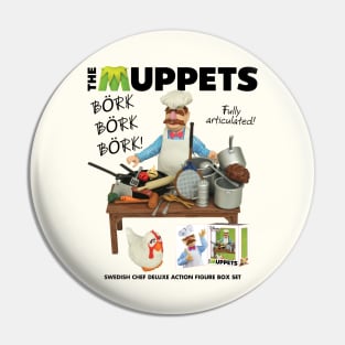 Swedish Chef Action figure Black Pin