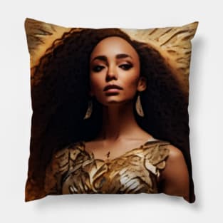 Royal Blue Gold Angel 2024 Pillow