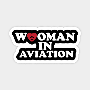 Woman in aviation Magnet