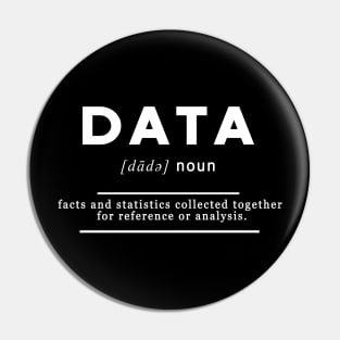 Data Definition Meaning White Edition Pin