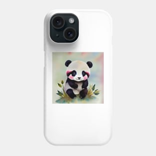 Cute Baby Panda Art 2 Phone Case