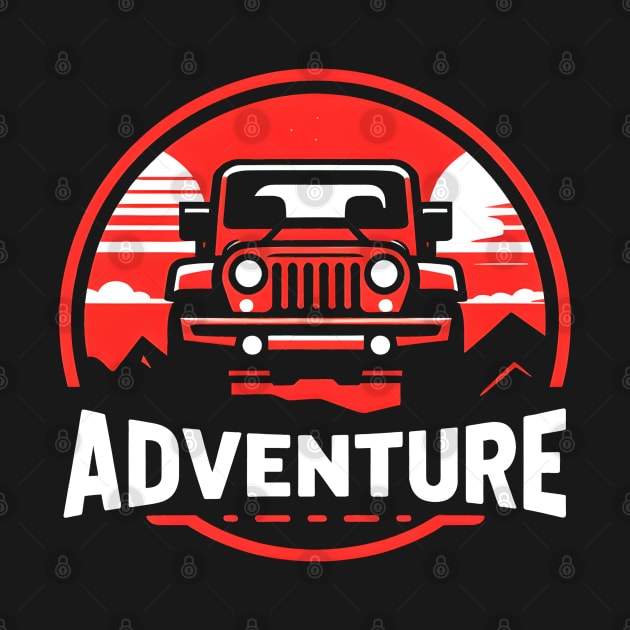 Jeep Wrangler Adventure Bright Red by Syntheous