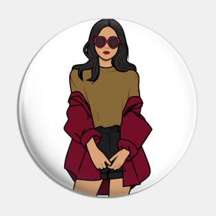 Fashion girl Pin