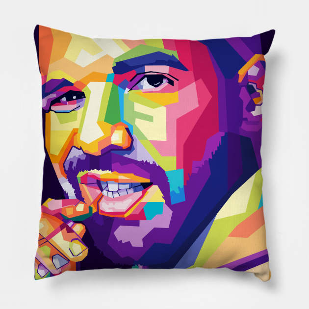 Drake Wpap Pop Art Pillow by Zet Art