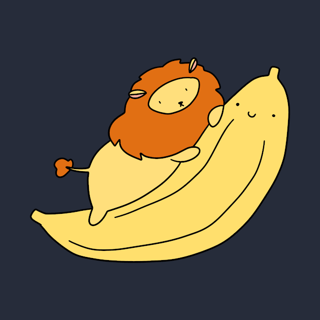 Little Lion and Giant Banana by saradaboru