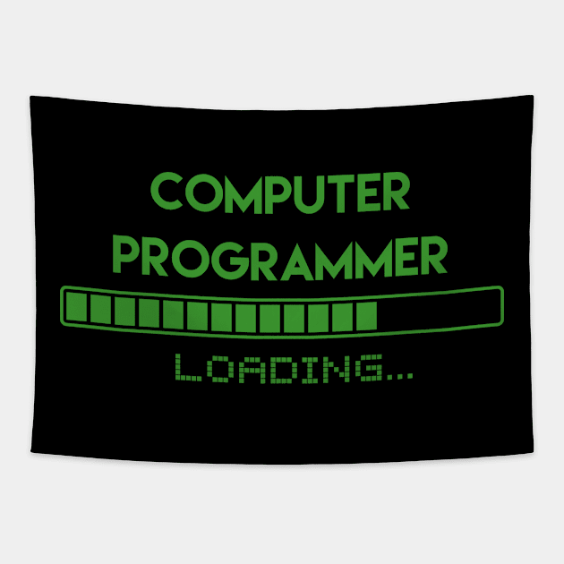 Computer Programmer Loading Tapestry by Grove Designs