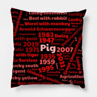 Year of the pig Pillow