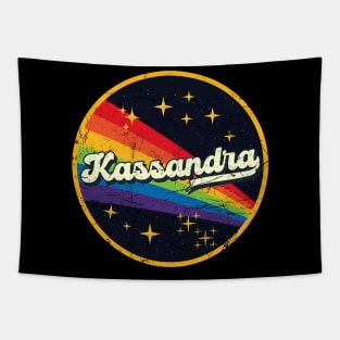 Kassandra // Rainbow In Space Vintage Grunge-Style Tapestry