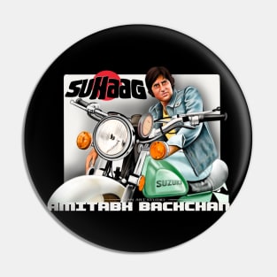 Amitabh Bachchan On bike Pin