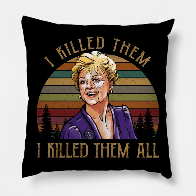 I Killed Them I Killed Them All Sunset Vintage. Pillow by Hoang Bich