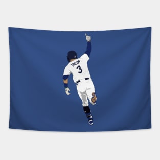 Chris Taylor Los Angeles Baseball Walk Off Home Run Tapestry