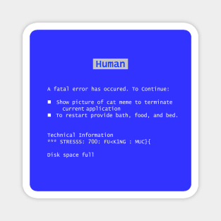 Blue Screen of Death Magnet