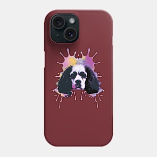 King Charles Spaniel Blenheim Spaniel Watercolor Art Phone Case