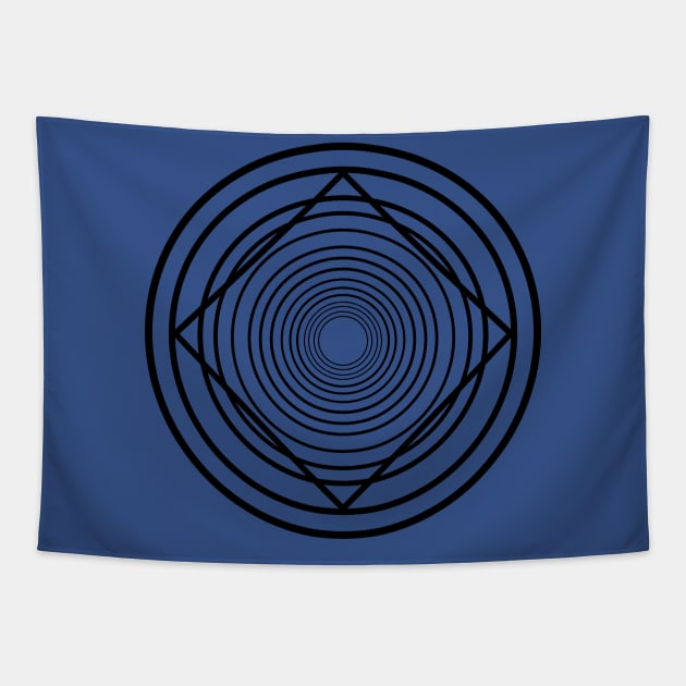 Bent Square Tapestry by nickbeta