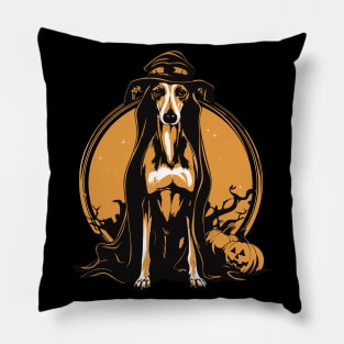Halloween Galgo Espanol Greyhound Spanish Pillow