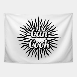 Can Cook artistic decorative typography Tapestry