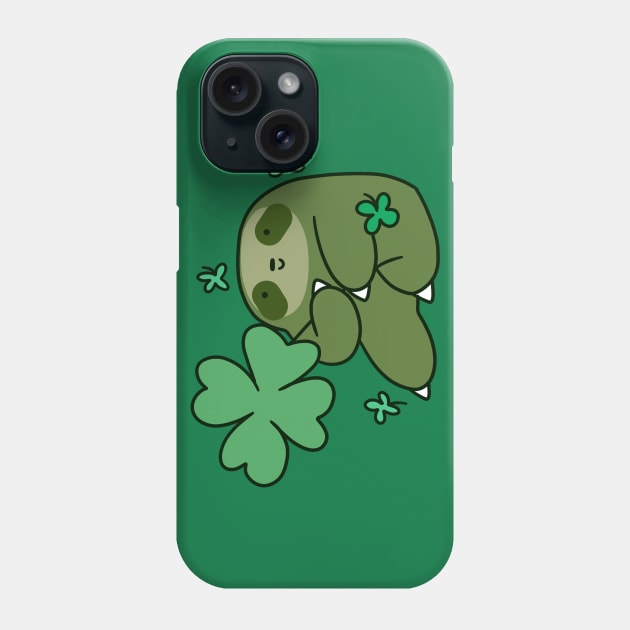 Shamrock Sloth Phone Case by saradaboru