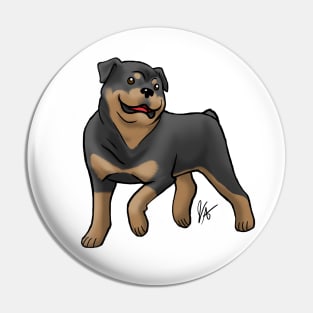 Dog - Rottweiler - Black and Tan Pin