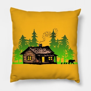 CABIN WITHOUT BEARS Pillow